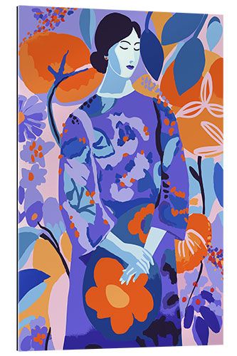 Gallery print Woman In Flower Garden