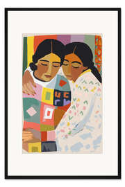 Gerahmter Kunstdruck Warme Umarmung