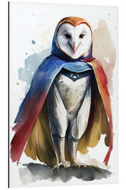 Aluminium print Superhero Barn Owl