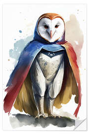 Wall sticker Superhero Barn Owl