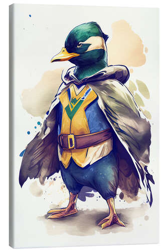 Canvas print Superhero Duck