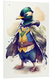 Foam board print Superhero Duck