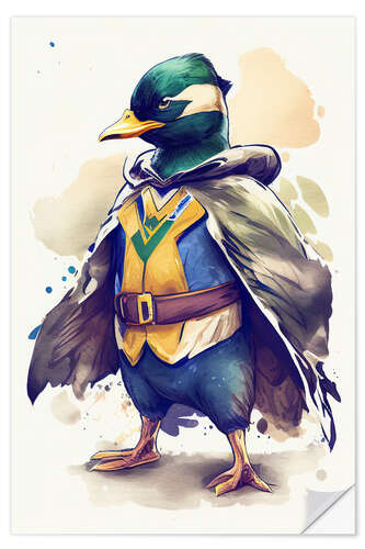 Sticker mural Superhero Duck