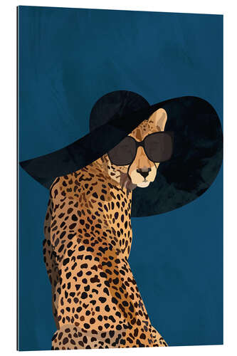 Gallery print Cheetah in a Hat and Sunglasses