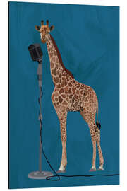 Quadro em alumínio Giraffe Microphone