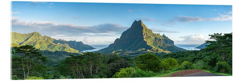 Acrylic print Belvedere Lookout on Moorea