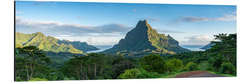 Tableau en aluminium Belvedere Lookout on Moorea