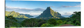 Aluminium print Belvedere Lookout on Moorea