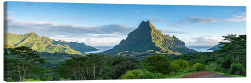 Canvas print Belvedere Lookout on Moorea