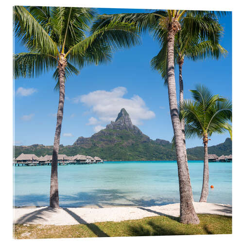 Acrylic print Mount Otemanu on Bora Bora