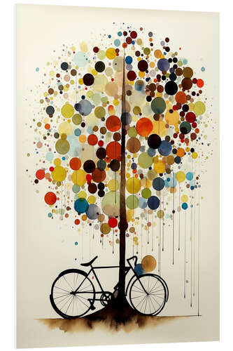 Foam board print Old Bike on the Confetti Tree