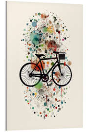 Aluminium print Bicycle on Colorful Confetti