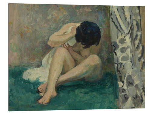 Gallery print Kiki, Naked on a Green Carpet, 1920