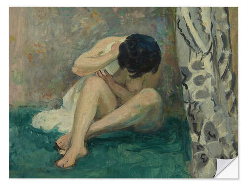 Wall sticker Kiki, Naked on a Green Carpet, 1920