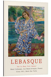 Magnettafel Mädchen auf einer grünen Bank, 1911