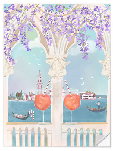 Autocolante decorativo Venice Love