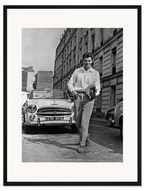 Gerahmter Kunstdruck Gerard Philipe, Paris 1956