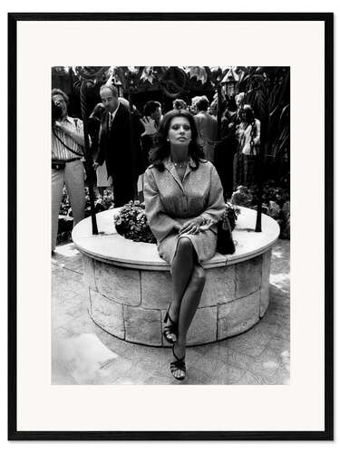 Impresión de arte enmarcada Sophia Loren, Cannes 1976