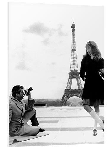 PVC print Daniel Gelin's Photo Shooting of Mireille Darc, 1966