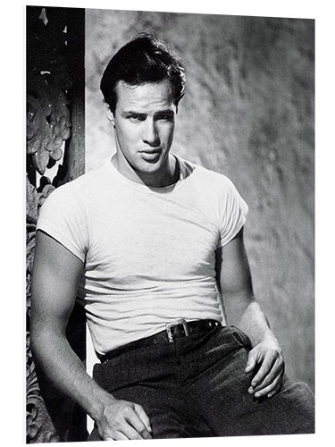 Foam board print Marlon Brando - A Streetcar Named Desire, 1951