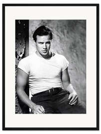 Gerahmter Kunstdruck Marlon Brando - Endstation Sehnsucht, 1951