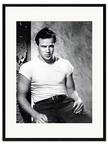 Framed art print Marlon Brando - A Streetcar Named Desire, 1951
