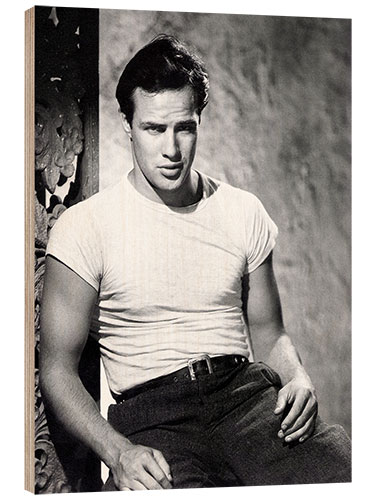 Holzbild Marlon Brando - Endstation Sehnsucht, 1951