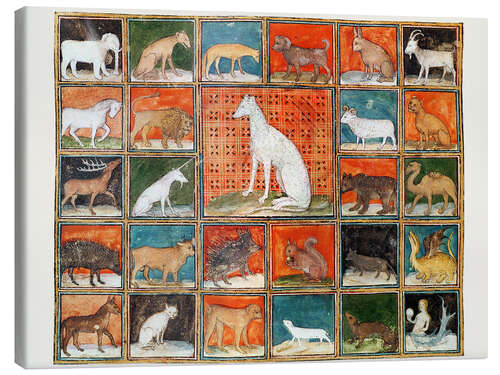Canvas-taulu The Properties of Beasts: The Mammals, ca. 1415