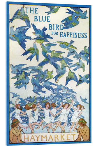 Akrylbilde The Blue Bird for Happiness