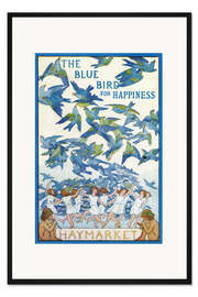 Gerahmter Kunstdruck The Blue Bird for Happiness