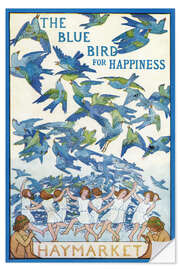 Vinilo para la pared The Blue Bird for Happiness