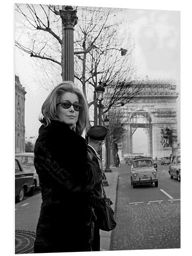 Obraz na PCV Catherine Deneuve in Paris, 1966