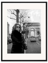 Gerahmter Kunstdruck Catherine Deneuve in Paris, 1966