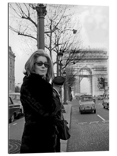 Gallery print Catherine Deneuve in Paris, 1966