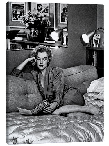 Canvas print Marilyn on the Sofa