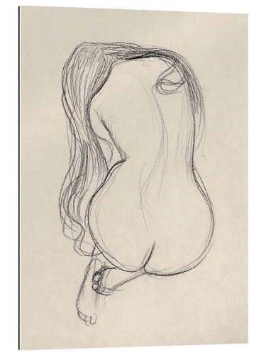 Galleritryk Seated Female Nude II, Sketchbook Study