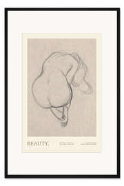 Gerahmter Kunstdruck Beauty I, Skizzenbuchserie