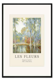 Gerahmter Kunstdruck Magnolia Gardens - Les Fleurs Collection