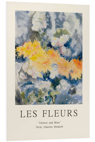 Foam board print Yellow & Blue - Les Fleurs Collection