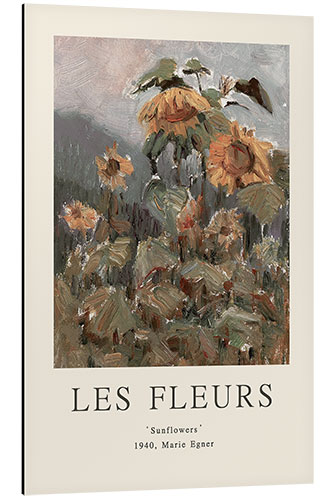 Aluminium print Sunflowers - Les Fleurs Collection