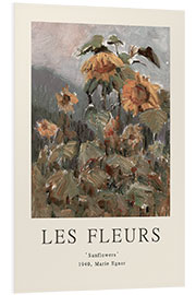 Foam board print Sunflowers - Les Fleurs Collection