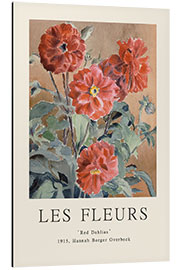 Cuadro de aluminio Red Dahlias - Les Fleurs Collection