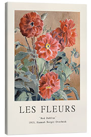 Canvas print Red Dahlias - Les Fleurs Collection