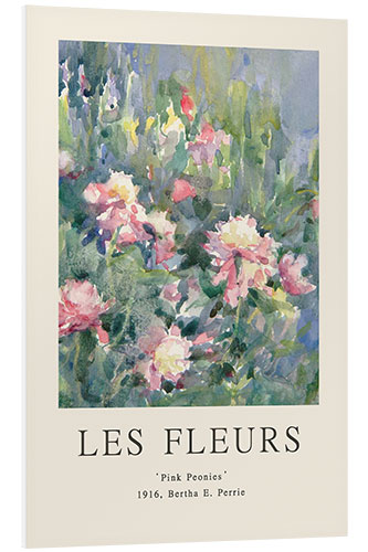 Foam board print Pink Peonies (Les Fleurs Collection)