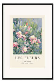 Gerahmter Kunstdruck Rosa Pfingstrosen (Sammlung Les Fleurs)