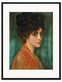 Gerahmter Kunstdruck Mrs Feez, Female Portrait