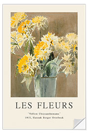 Selvklebende plakat Yellow Chrysanthemums, 1915