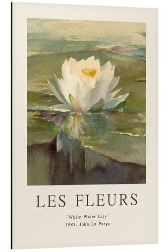 Aluminium print White Water Lily, 1883