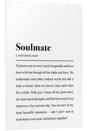 Foam board print Definition of Soul Mate