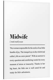 Aluminium print Definition Midwife